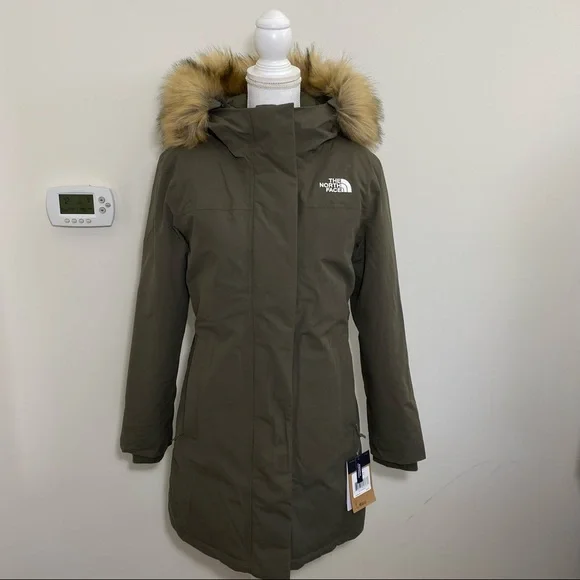 The North Face Women’s Arctic Parka New Taupe Green Sz XS S M L XL XXL FREE TOTE - Picture 2 of 16